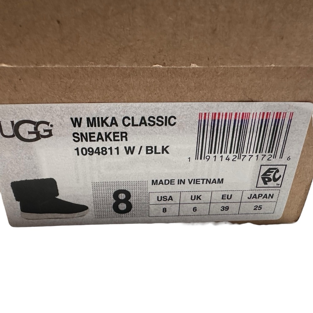 UGG Women's Black Mika Classic Sneaker Size 8 - Picture 15 of 16